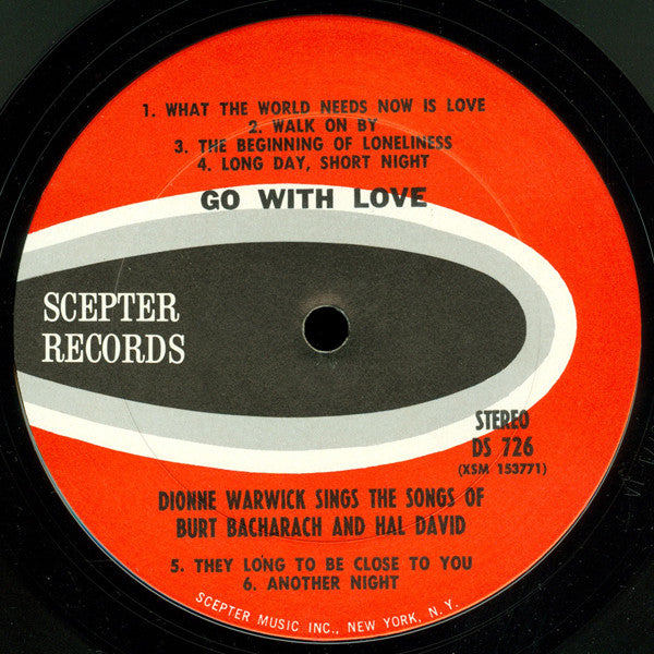 Dionne Warwick - Go With Love (Dionne Warwick Sings The Songs Of Burt Bacharach And Hal David)