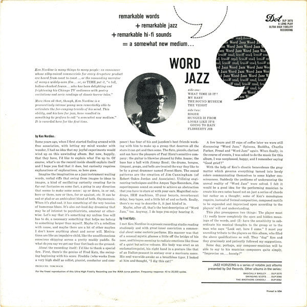 Ken Nordine - Word Jazz