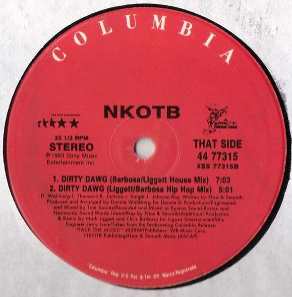 New Kids On The Block - Dirty Dawg