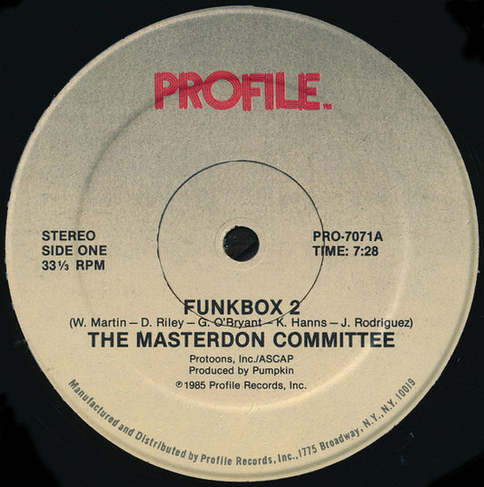 The Masterdon Committee - Funkbox 2