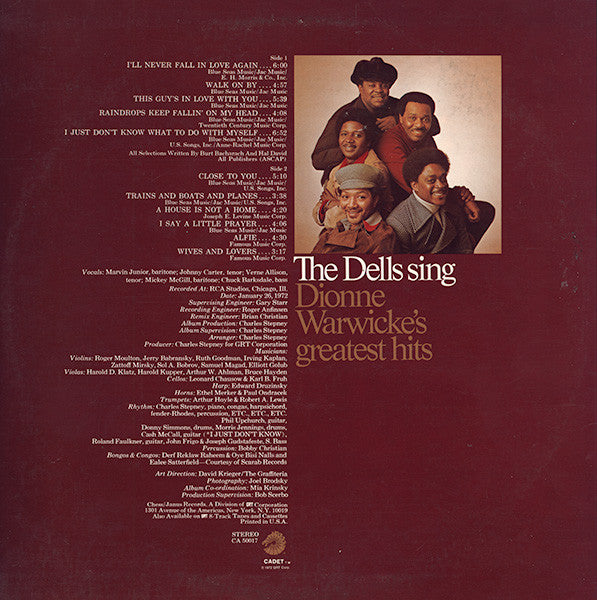 The Dells Sing Dionne Warwicke's Greatest Hits