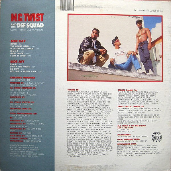 MC Twist & The Def Squad - Comin' Thru Like Warriors