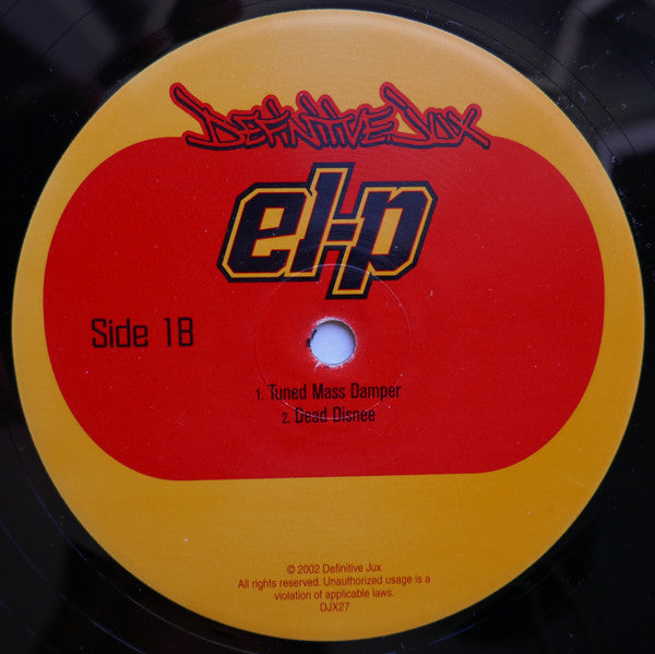 EL-P - Fantastic Damage (3LP, 1st PRESS, 2002)