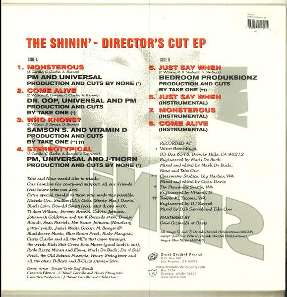 The Shinin' - Director's Cut EP