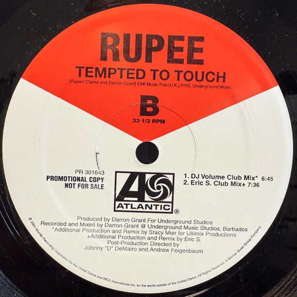 Rupee - Tempted To Touch (Dance Mixes)