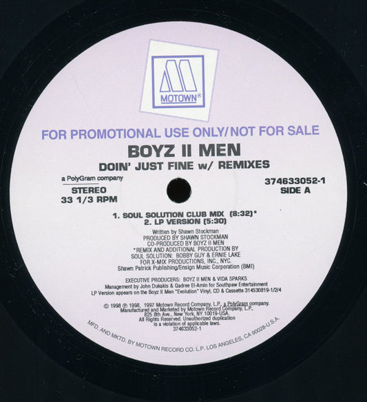 Boyz II Men - Doin' Just Fine