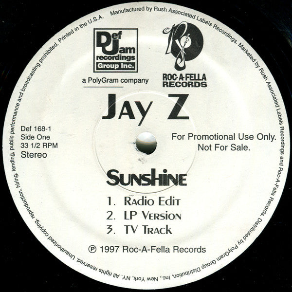 Jay-Z - Sunshine