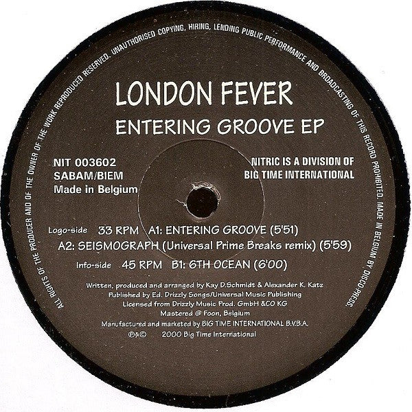 London Fever - Entering Groove EP
