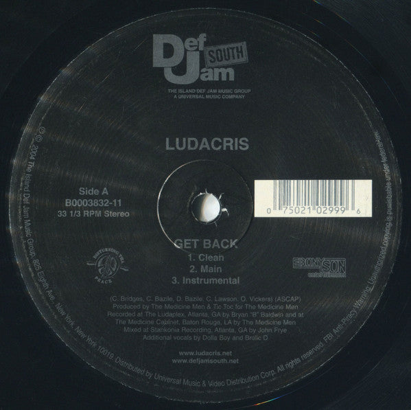 Ludacris - Get Back / Put Your Money