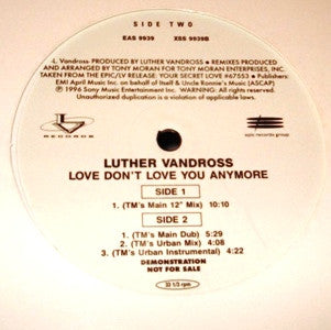 Luther Vandross - Love Don't Love You Anymore