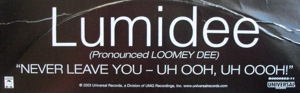 Lumidee - Never Leave You - Uh Ooh, Uh Oooh!