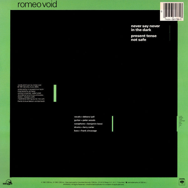Romeo Void - Never Say Never