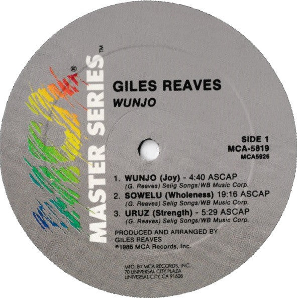 Giles Reaves - Wunjo