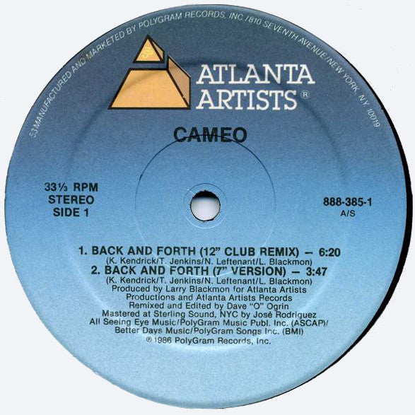 Cameo - Back And Forth
