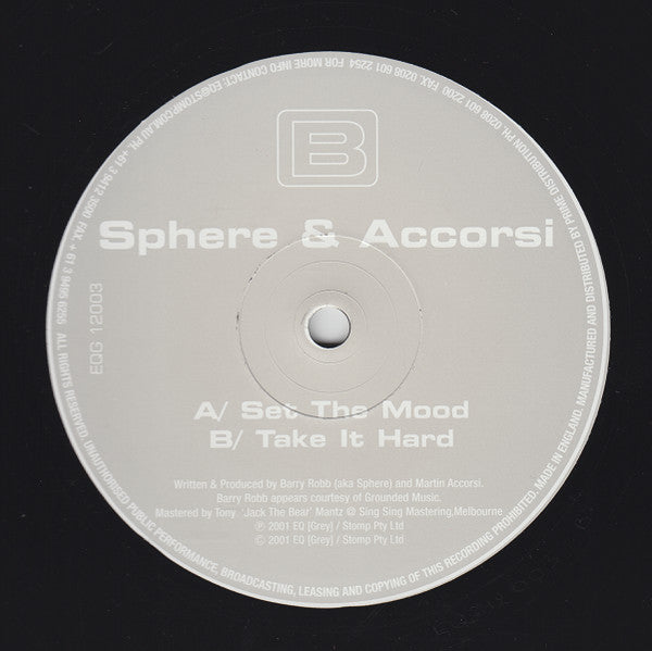 Sphere - Set The Mood / Take It Hard