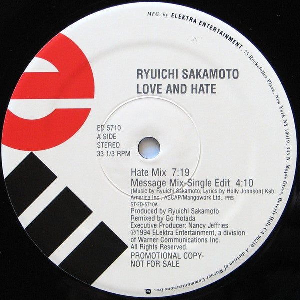 Ryuichi Sakamoto - Love And Hate