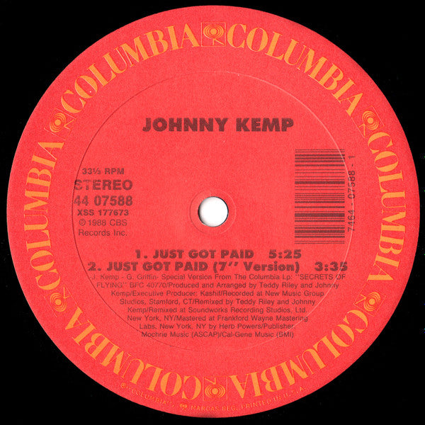 Johnny Kemp - Just Got Paid