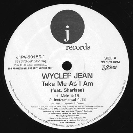 Wyclef Jean - Take Me As I Am