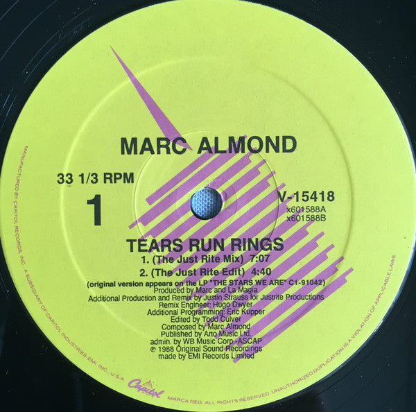 Marc Almond - Tears Run Rings