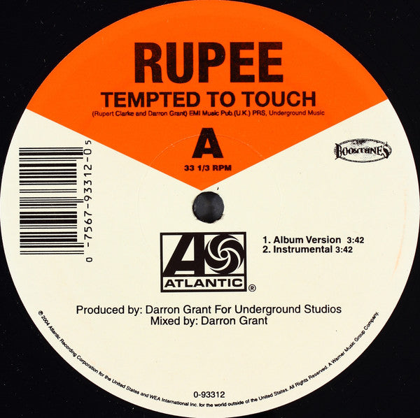 Rupee - Tempted To Touch