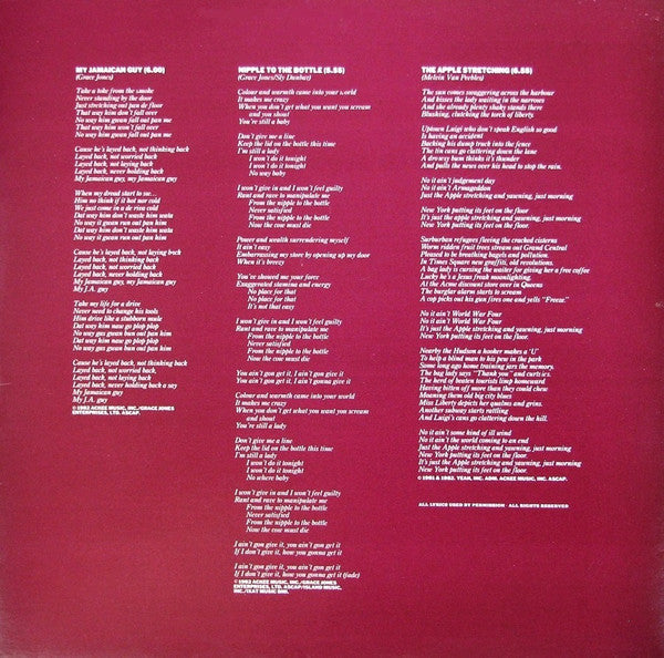 Grace Jones - Living My Life