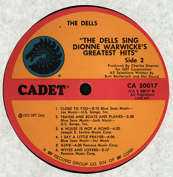 The Dells Sing Dionne Warwicke's Greatest Hits