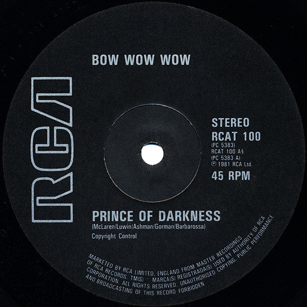 Bow Wow Wow - Prince Of Darkness