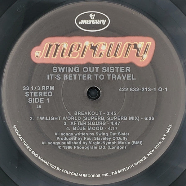 Swing Out Sister - It's Better To Travel