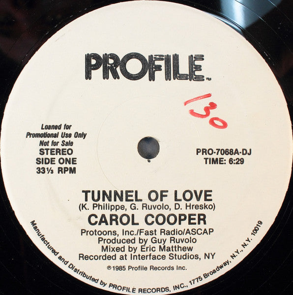 Carol Cooper - Tunnel Of Love