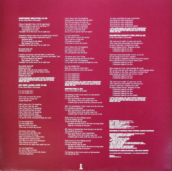 Grace Jones - Living My Life