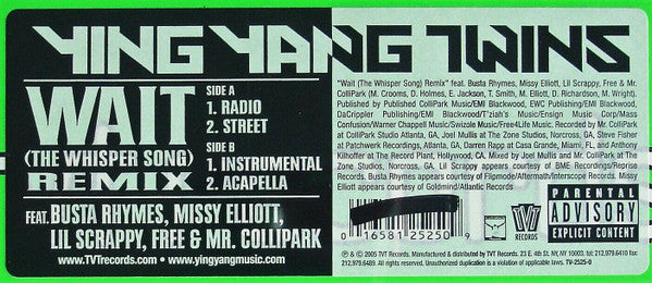 Ying Yang Twins - Wait (The Whisper Song) (Remix)