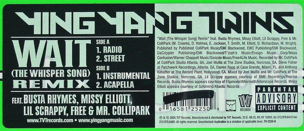 Ying Yang Twins - Wait (The Whisper Song) (Remix)