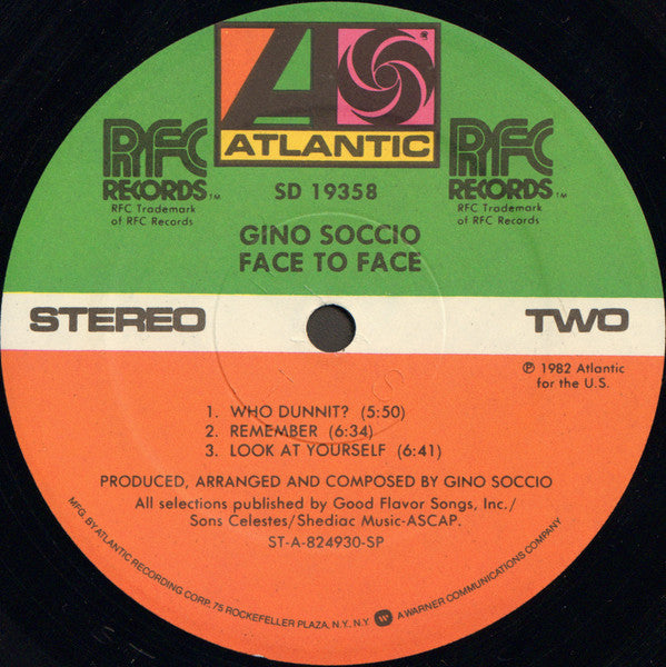 Gino Soccio - Face To Face