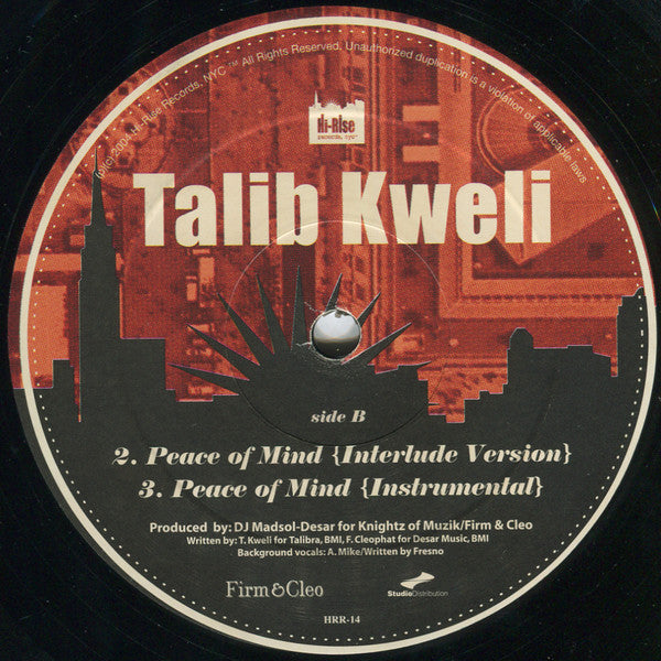 Talib Kweli - Peace Of Mind