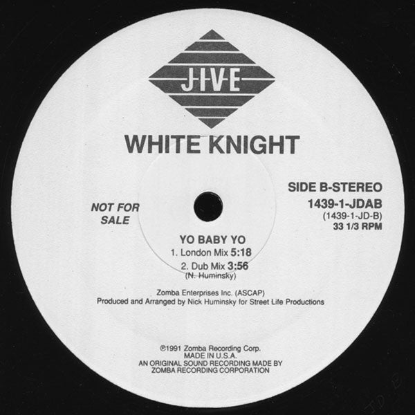 White Knight - Shake Your Butt / Yo Baby Yo