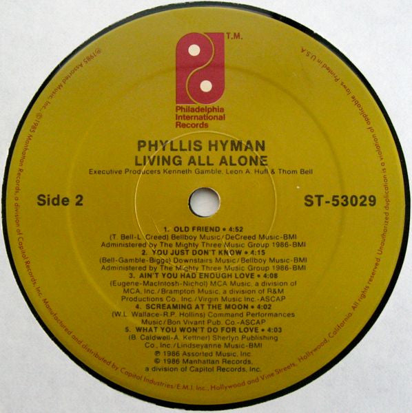 Phyllis Hyman - Living All Alone