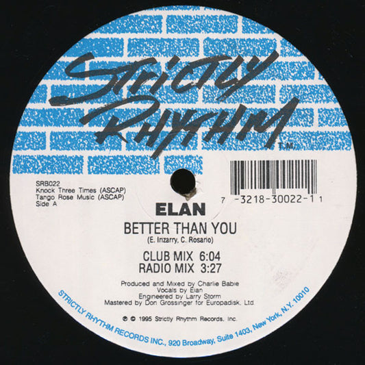 Elan - Better Than You