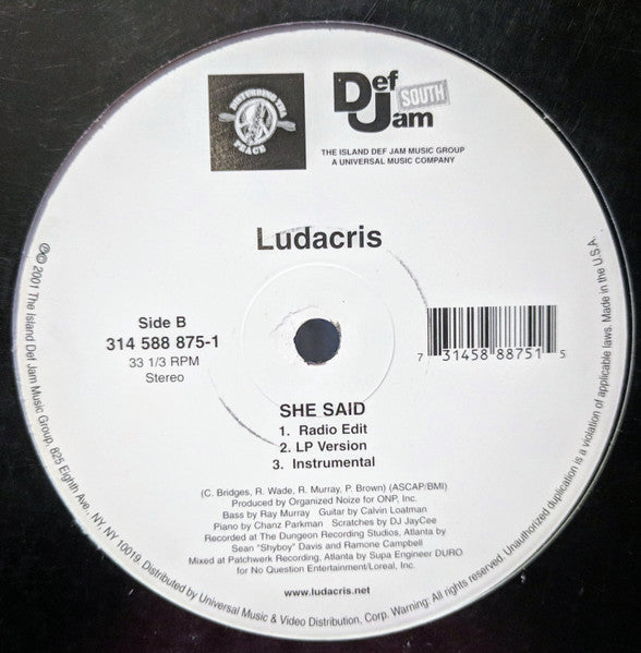 Ludacris - Saturday (Oooh! Ooooh!) / She Said