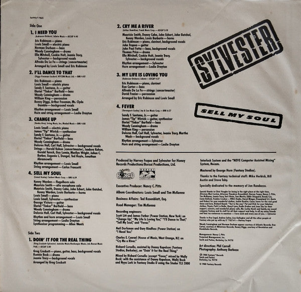 Sylvester - Sell My Soul
