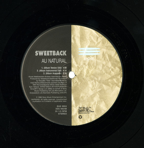Sweetback - Au Natural