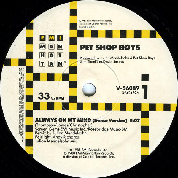 Pet Shop Boys - Always On My Mind