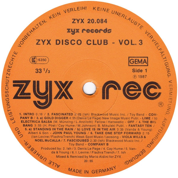 ZYX Disco Club Volume 3