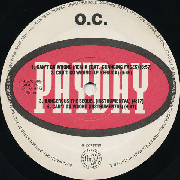 O.C. - Can't Go Wrong / Dangerous