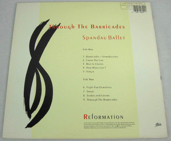 Spandau Ballet - Through The Barricades