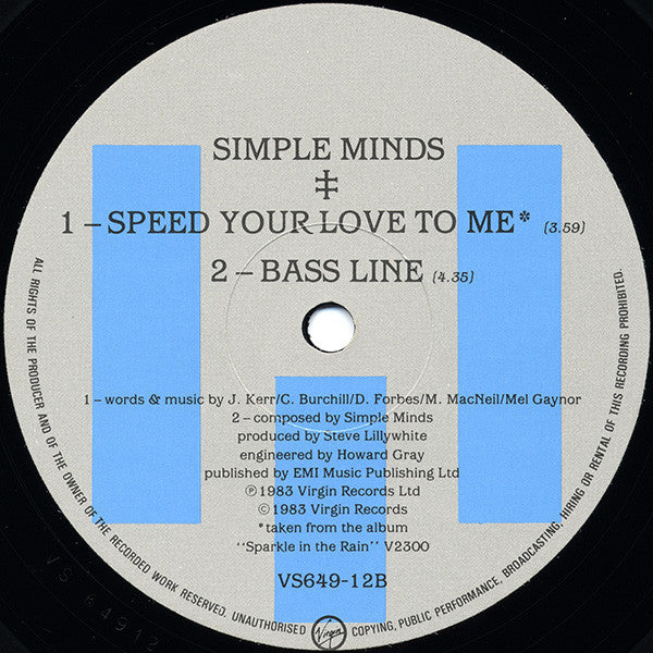 Simple Minds - Speed Your Love To Me (Extended Mix)