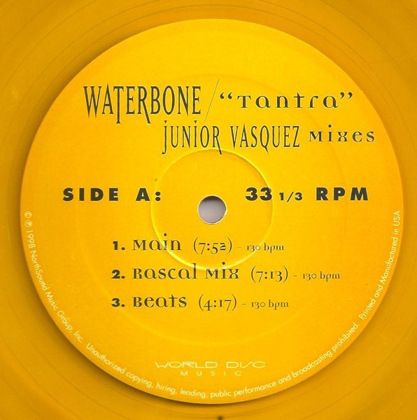 Waterbone - Tantra (Junior Vasquez Mixes)