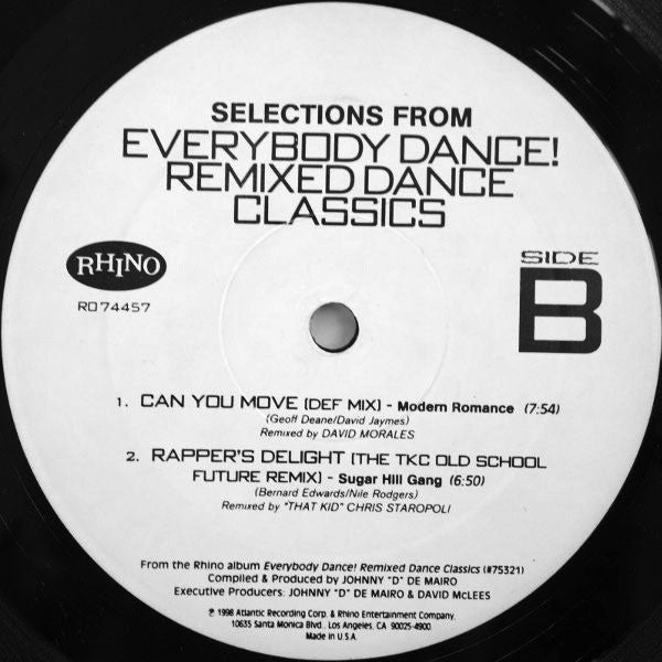Various - Selections From Everybody Dance! Remixed Dance Classics