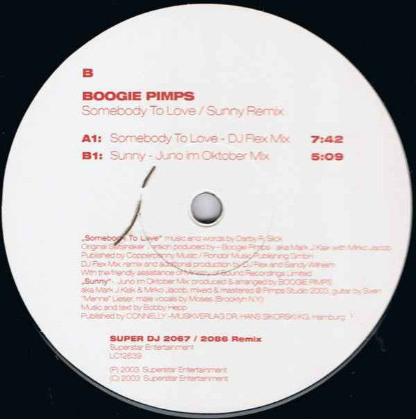 Somebody To Love / Sunny Remix