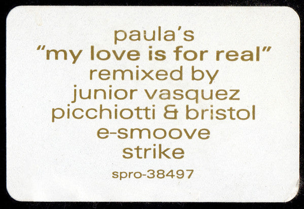 Paula Abdul - My Love Is For Real