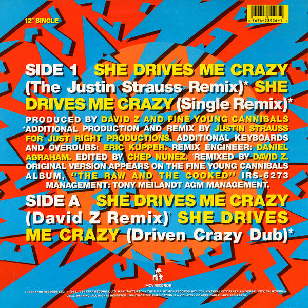 Fine Young Cannibals - She Drives Me Crazy
